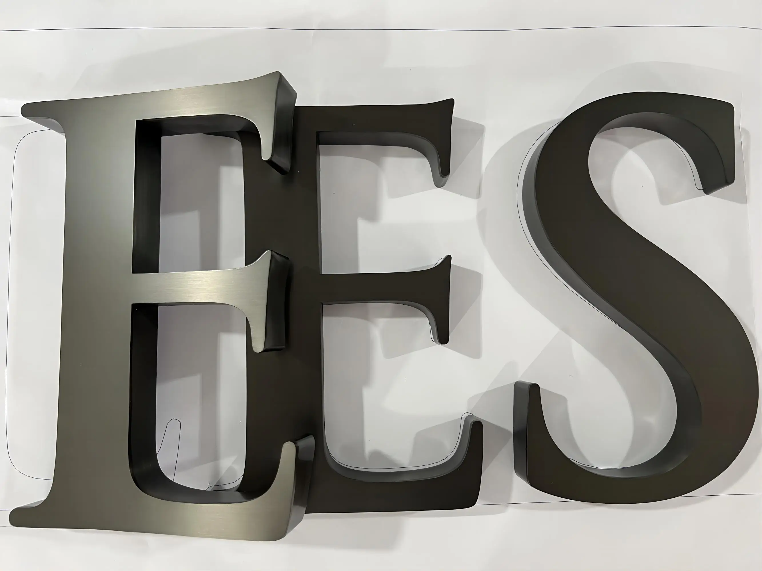 Custom Polished Stainless Steel Metal Letter Sign High-End Finishing Laser Cut Outdoor Indoor Use Cars Home Malls Acrylic