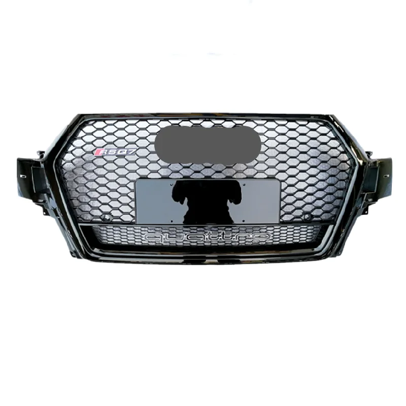 Automotive Parts RSQ7 Type Front Grille For 2016-2018 Audi Q7 Upgrade RSQ7 Honeycomb Radiator Grille