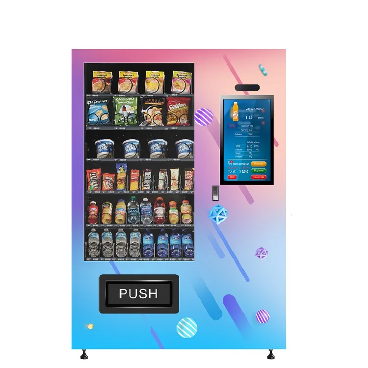 Джсбс CV4000C-B смарт-22 дюймов сенсорный экран конфеты и сигарета мини-автомат для продажи