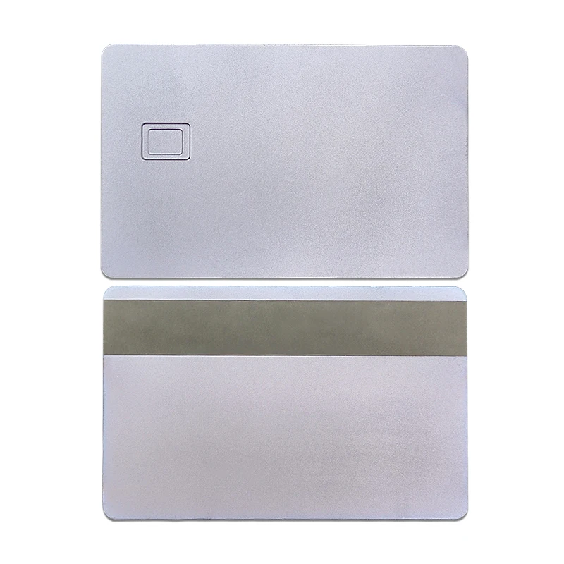 Custom Multi-Color Matte Blank Metal Bank Credit Card With Magnetic Stripe And Chip Slot