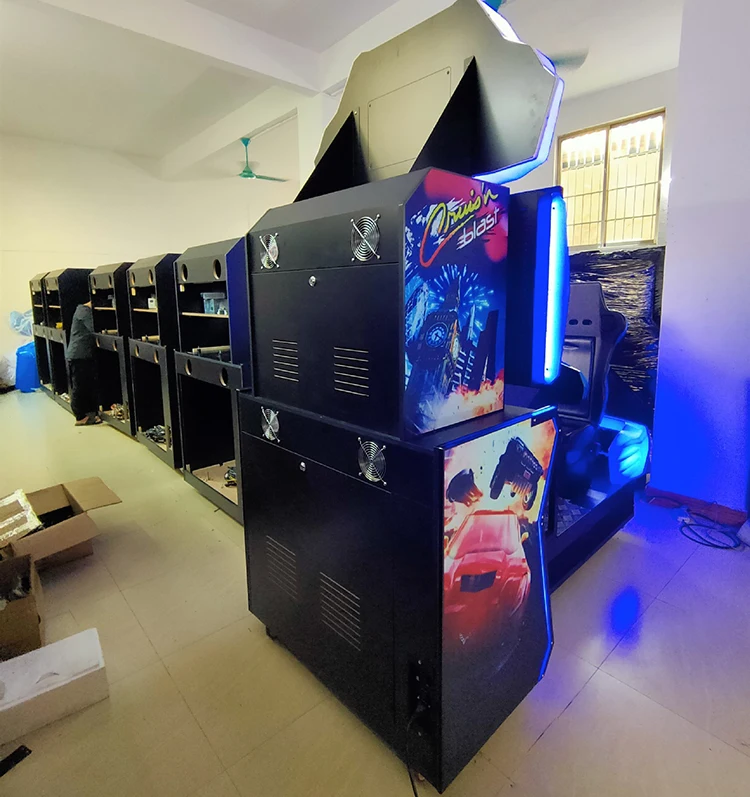 Colorfulsky Dynamic Speed Fly Car racing simulator game coin pusher video race machine for sale