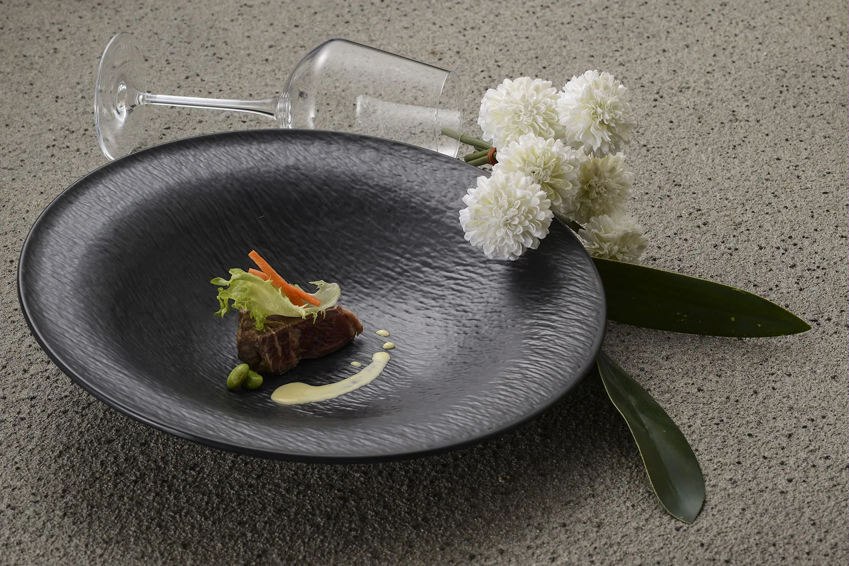 Melamine Round Soup Salad Appetizer Risotto Pasta Steak Seafood Lamb Bowl Unbreakable Reusable Bowl for Restaurant