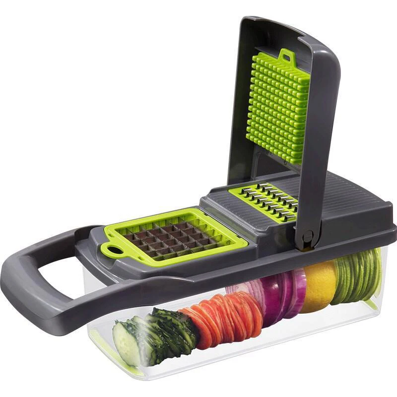 12 In 1 Hand Operated Vegetable Mandoline Slicer Veggie Chopper, Food Chopper Onion Cutter Veget