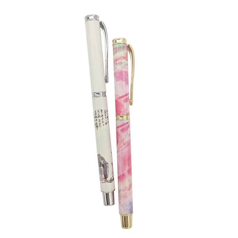 Manufacturer promotional personalised luxury executive retro metal gel ink rollerball pen