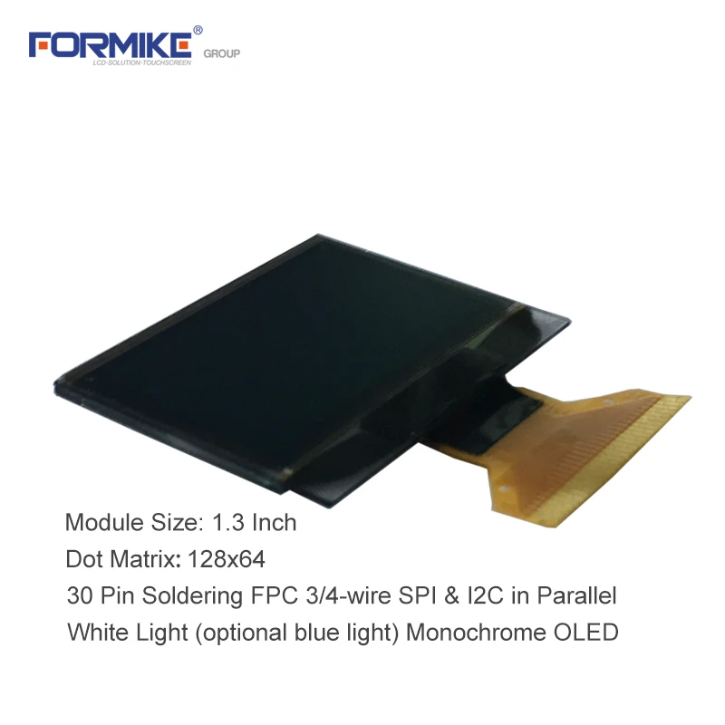 1.3 inch 128X64 resolution flexible oled display wholesale display