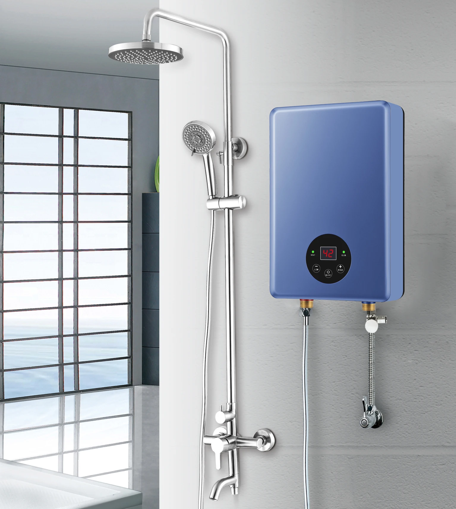 Низкая цена оптовая продажа 3.5KW 120 В Tankless Электрический проточный водонагреватель для