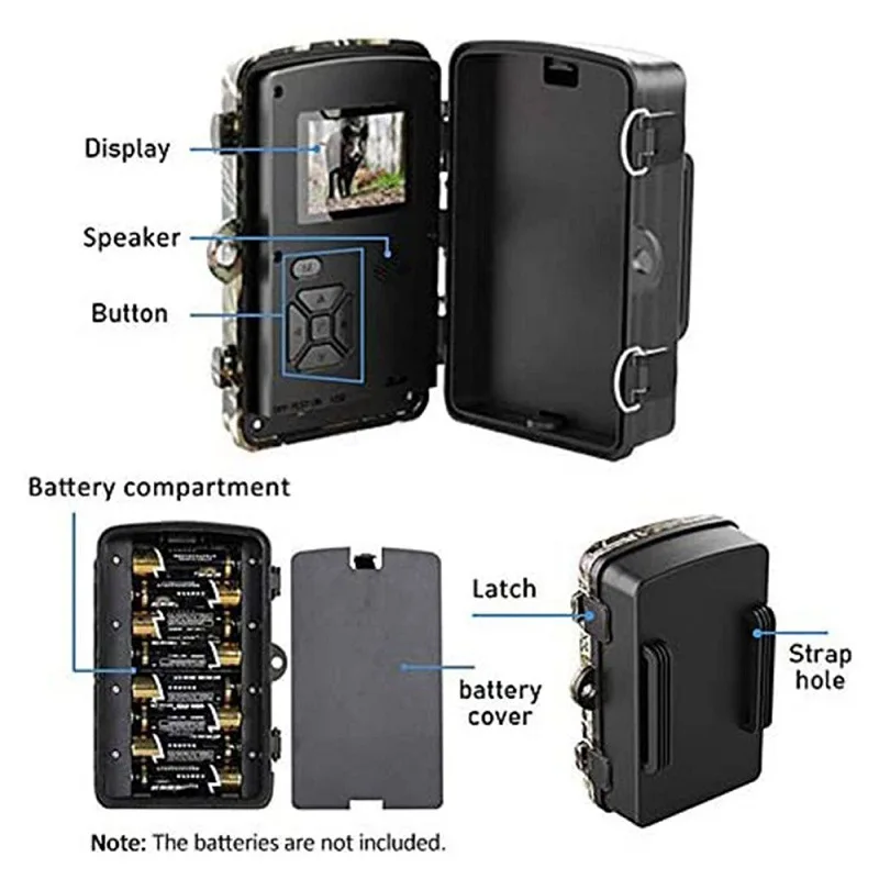 Hunting Trail Camera Waterproof Wildlife Camera Night Vision Motion Activated Outdoor Forest Camera