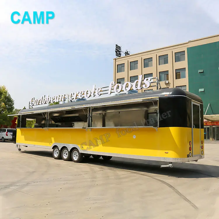 Large food truck airstream food carts and food trailers fully equipped bbq truck