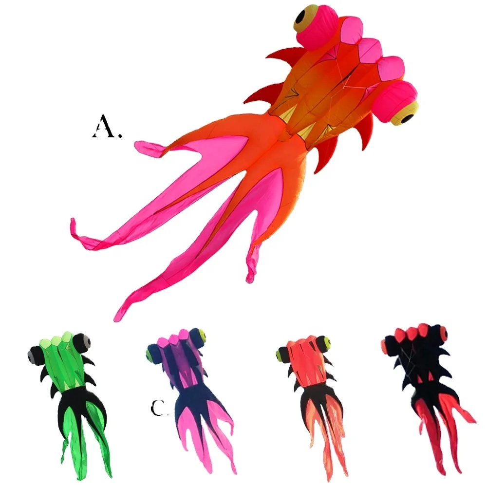 2022 Weifang легко летать, мягкие новые рыбные воздушные змеи для взрослых