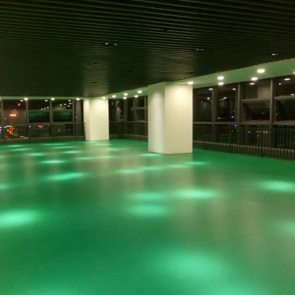 Eco-friendly Anti-Slip 5.0 mm Easy Maintenance Green Color Marley PVC Flooring for Ballet Dance