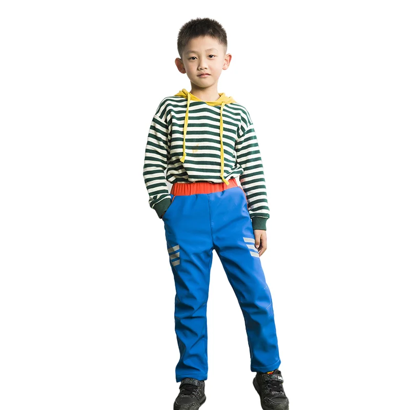 2021 hot sales kids winter clothing snow pants waterproof fleece lined reflect light trousers snow pants for kids snow pants