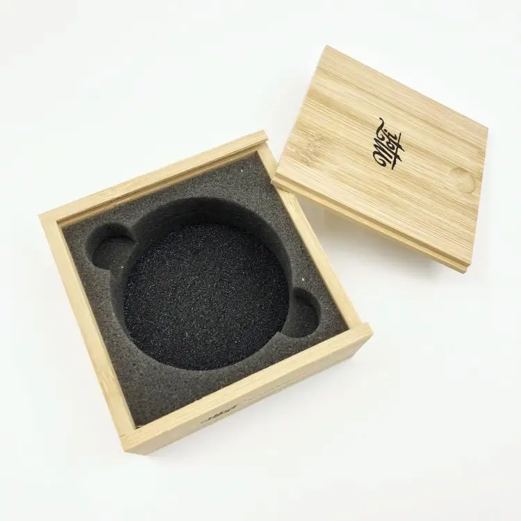 Custom logo Storage Package Gift Jewelry Bamboo Wooden Box Wholesale With Inserts