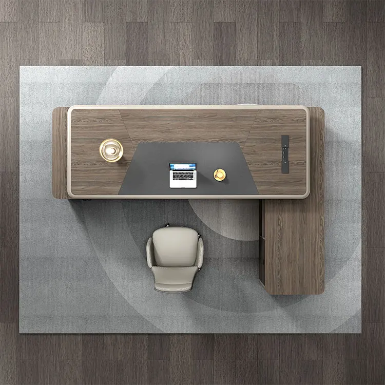 Liyu Luxury Big Boss Table Desks Design Home Office Executive Office Desk