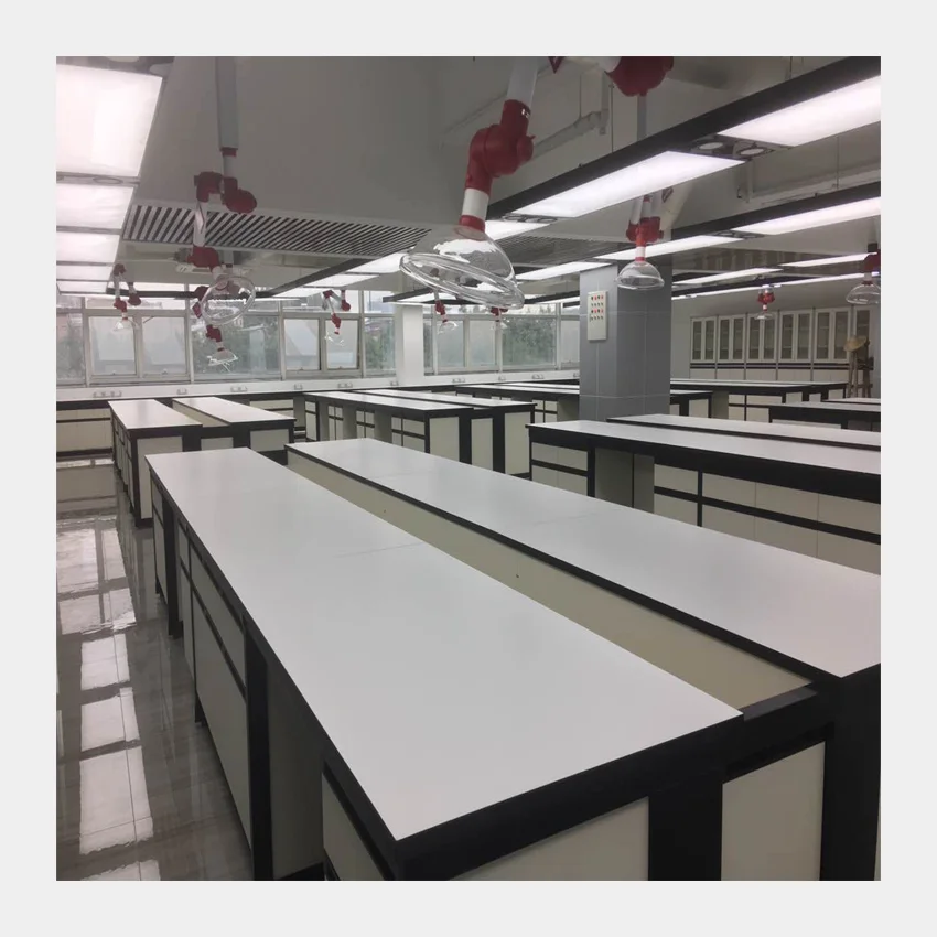 Full Steel Lab Furniture / Wall Bench / Central Table For Chemistry / Physical / Biologic Laboratory