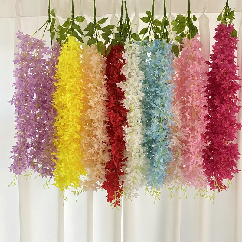 SN-D061 Wall Hanging Indoor Home Silk Flower Arrangement Artificial Plants Artificial Clove Mini Flower Bushes Wall Hanging