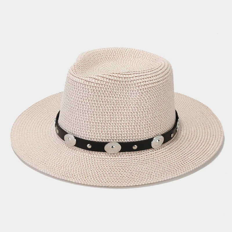 Dick cowboy european american fashion sun ladies straw hat men stage performance panama straw for hats