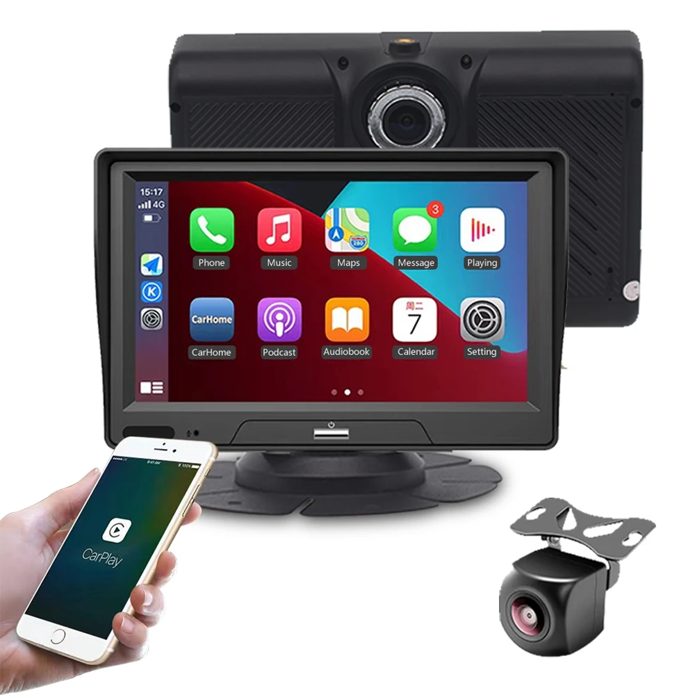 Portable Dashboard Android Auto Wireless Dash Car Player 7inch Car Radio Touch Screen Car Play Monitor Stereo with Apple Carplay