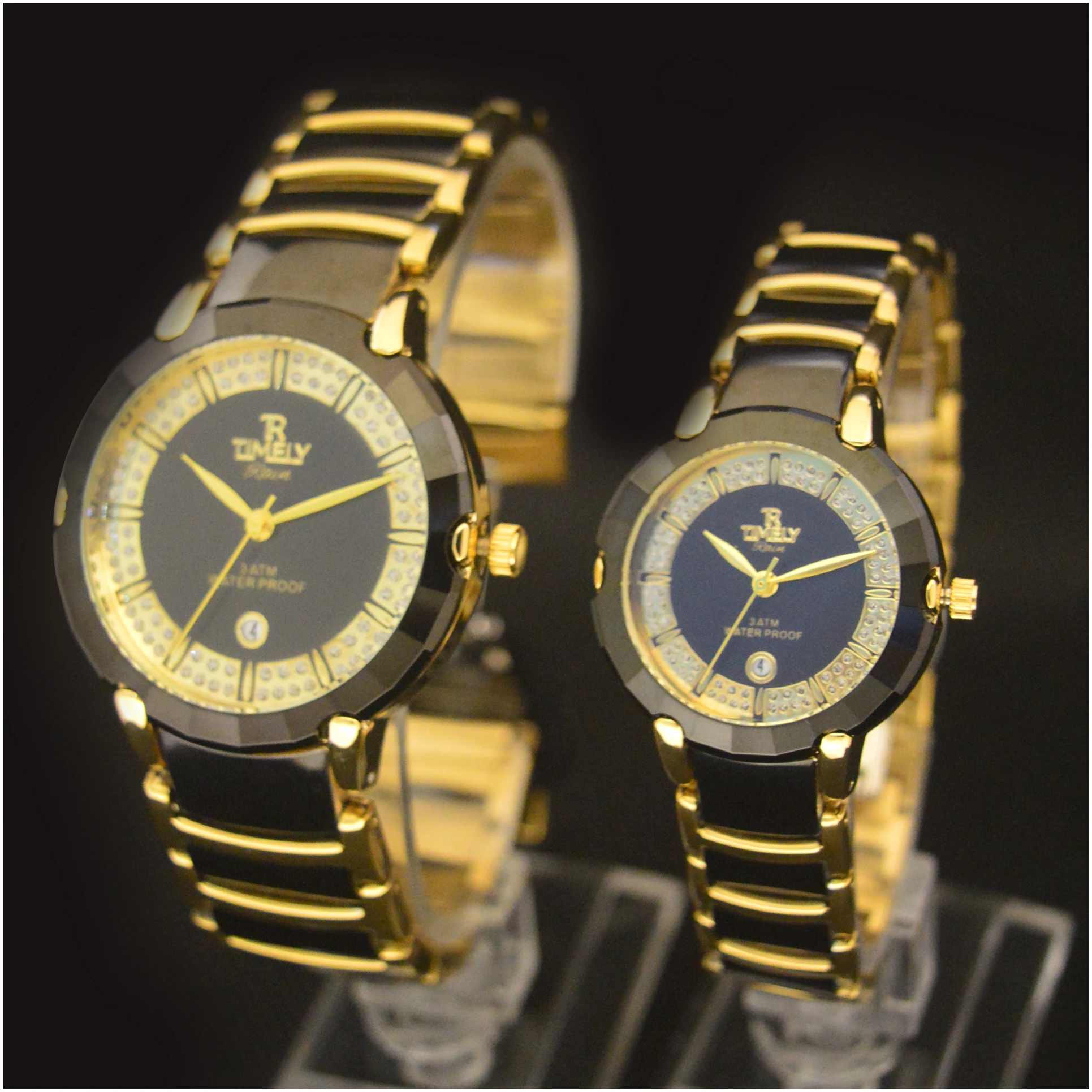 Unisex Simple Quartz Alloy Watch Stainless Steel Band Wholesale Tungsten Steel Fashion Set Cross-Border Foreign Trade ODM Supply