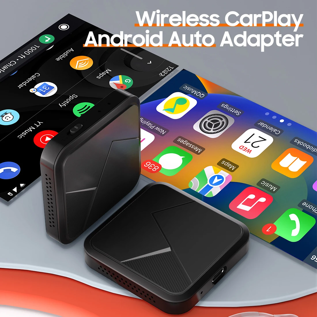 OEM kowanbox 2.0 carplay module wireless adapter streaming mini ai box 2 in 1 portable carplay auto dongle