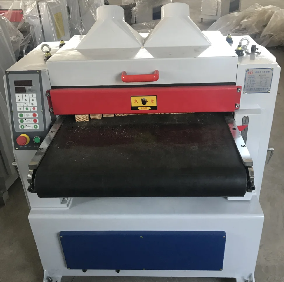 Woodworking automatic belt feeding heavy duty thickness planer