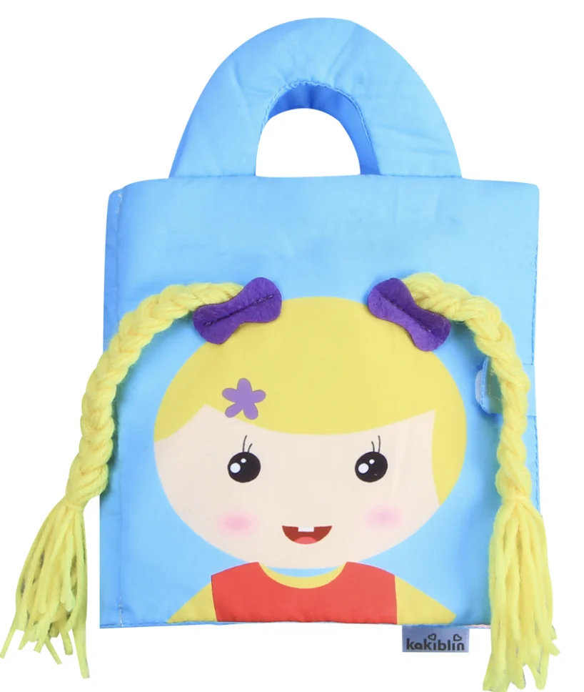 Practical Skills Infant Early Educational Toy with rattling paper My Quiet Book Busy Montessori Cloth Book Baby KidsToys Gift