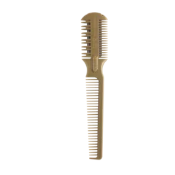 Hair Cutting Razor Comb Double Edged Hair Cutting Razor Comb Gold Comb With Razor