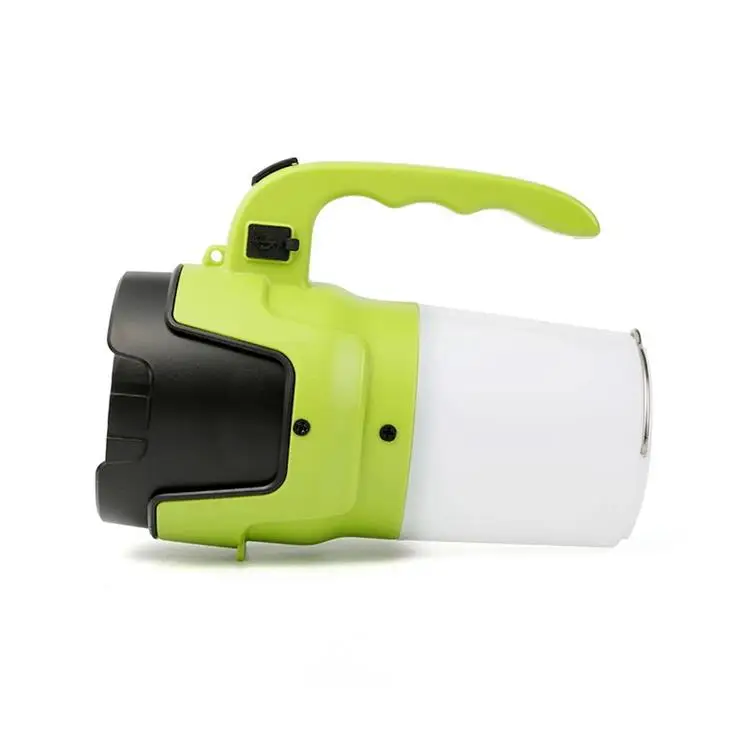 hot sell 2 in1 USB Rechargeable Led Searchlight Handheld Search Light for Outdoor Hiking Climbing Fishing Camping