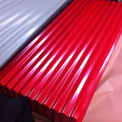 Metal Building Roofing Material 20 Gauge Bwg34 Gi Galvanized Colored Corrugated Steel Roofing Sheet