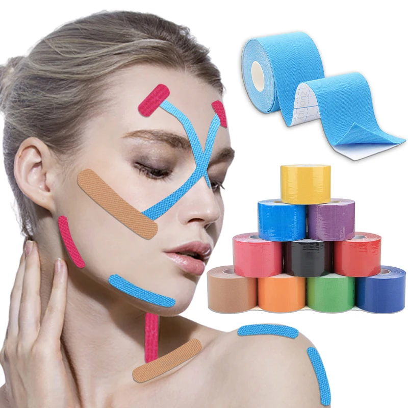 Kinesiology Tape for Face V Line Neck Eyes FaceLifting Tape Wrinkle Remover Sticker Facial Skin Care Tool Bandage Elastica