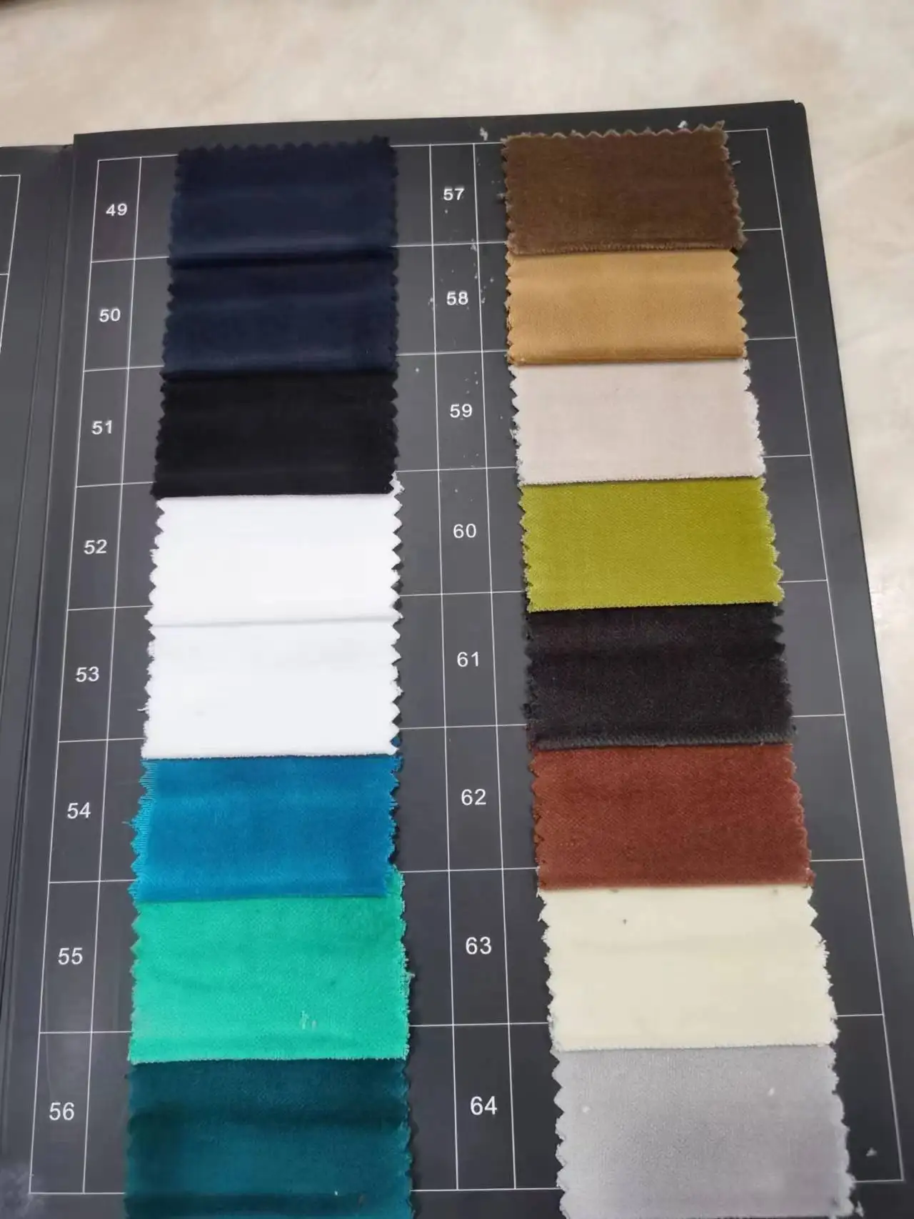 ready to ship 100% cotton velvet upholstery fabric 9684 in  white/orange/red/blue black cotton velvet cushion cover velvet