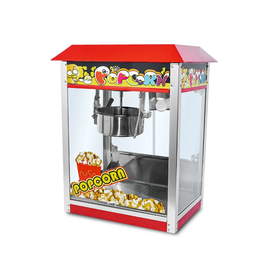 
Cheap Price CE approved Electric Automatic Cinema hot air Popcorn Machine Maker with cart Commercial Household Food Machine 