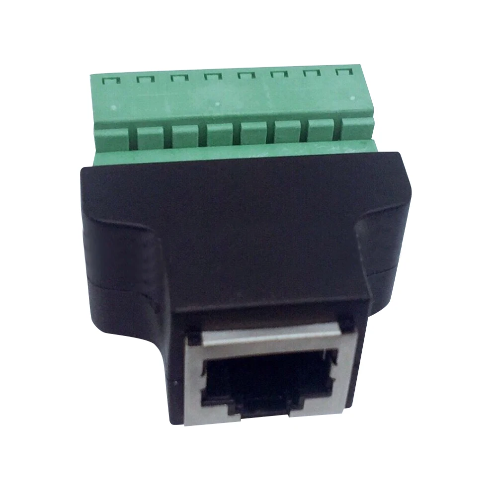 New Network Connector RJ45 Socket To 8-Bit Terminal RJ45 To 8Pin Solderless Adapter Terminal