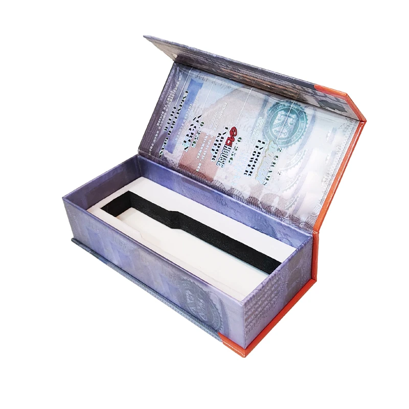 China Wholesale Pre Smell Proof Roll Magnet Flip Cover Good Quality Custom Packaging Paper Box Pack