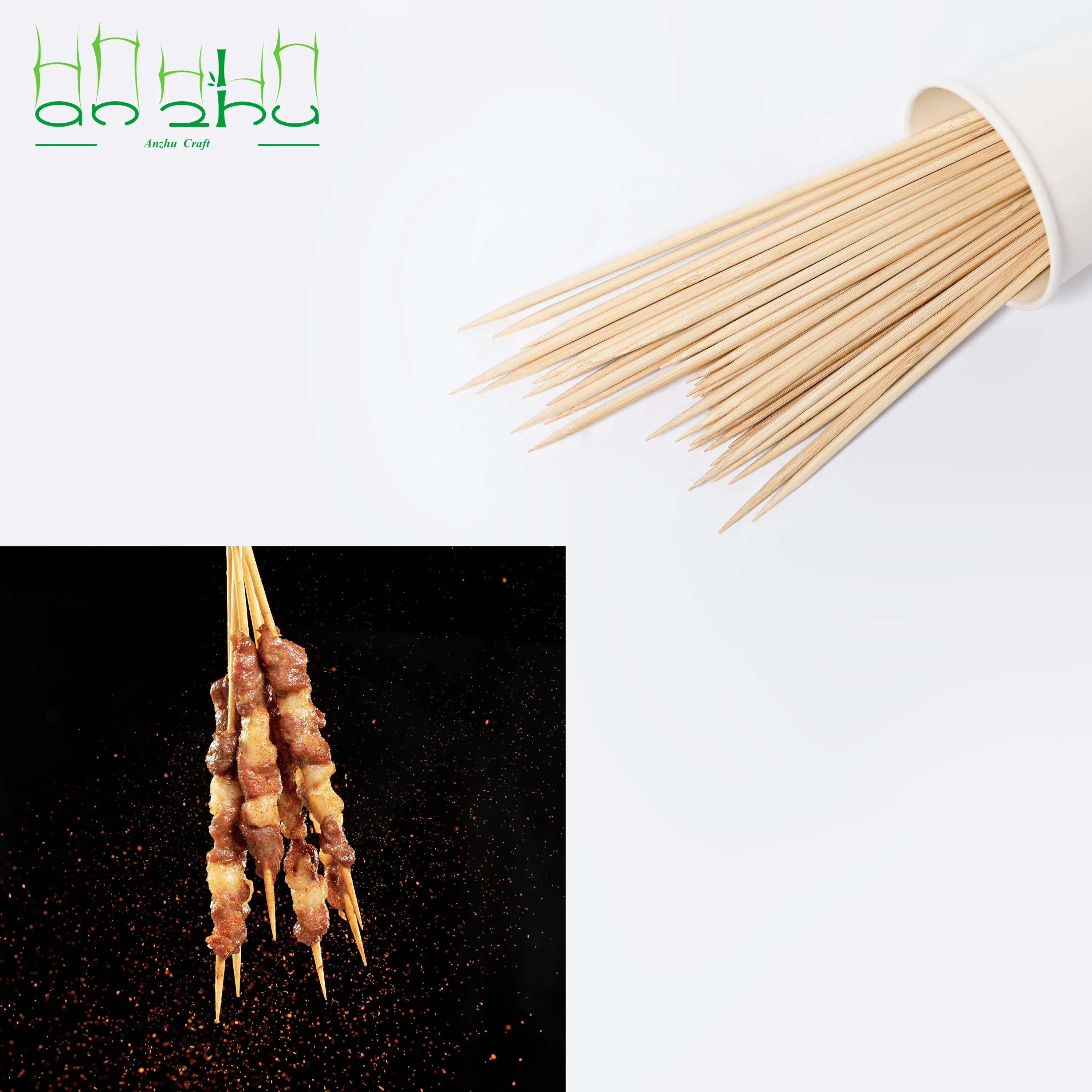 Comfy Package bamboo skewers for grilling, kebabs, fruits, appetizers and cocktails