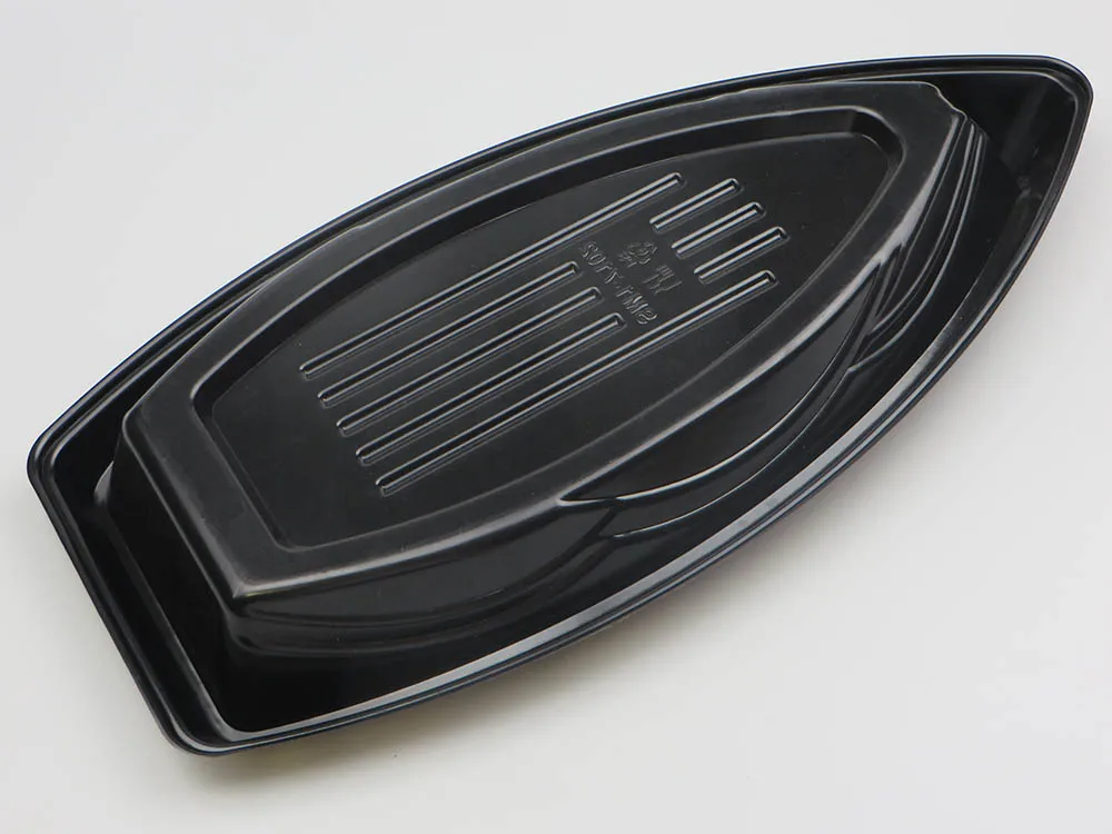 Disposable japanese sushi boat food container sushi plastic container for sea food