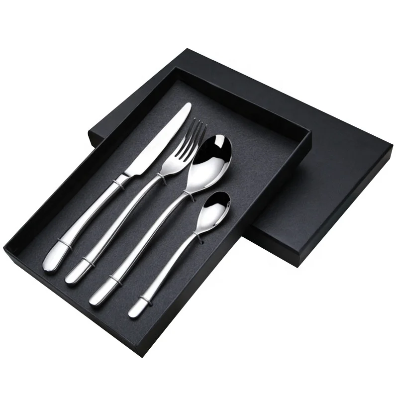 Wholesale High Quality Stainless Steel Flatware Set Travel Camping Cutlery