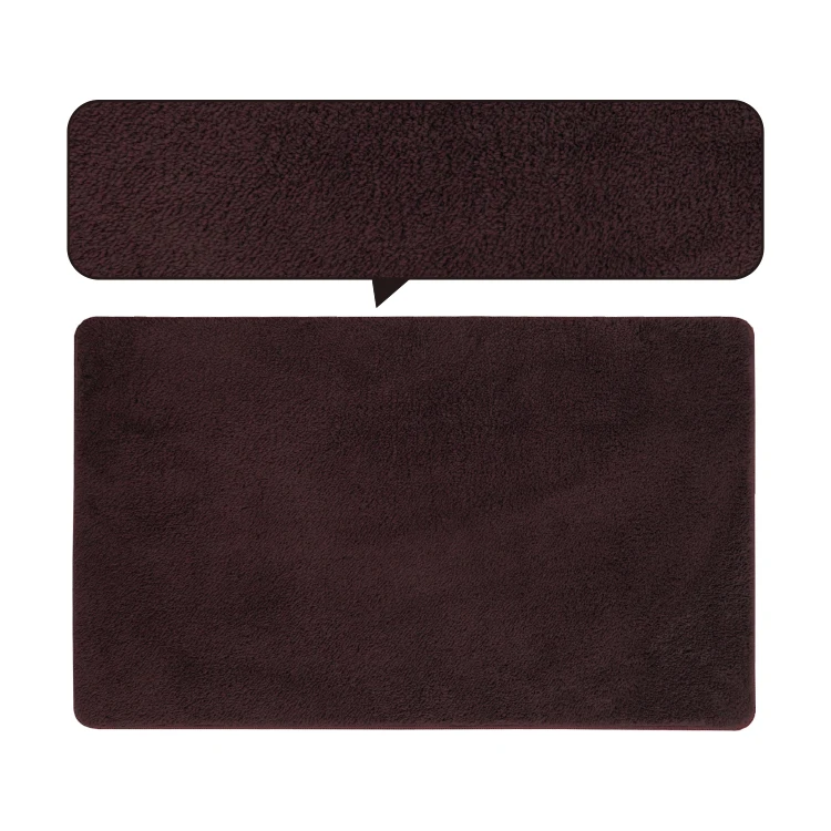 Good Quality Anti slip Texture Scratch resistant Water absorbent micro fiber rubber bath mat