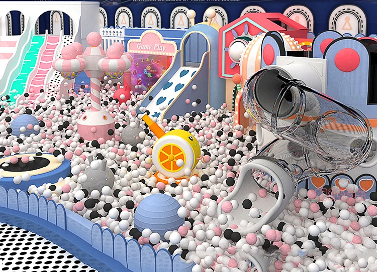 New Arrival Kids soft play naughty castle playground ocean theme children plastic playhouse playing area for kids