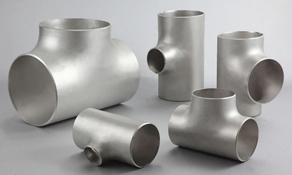 304 310 316 316L Sanitary Welded Straight Tee 90 Degree Elbow Reducer Exhaust Fittings Tee For Building Field