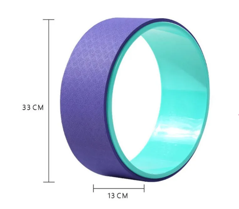 Custom Design TPE+PC Al alloy Yoga Wheel For Yoga Exercise