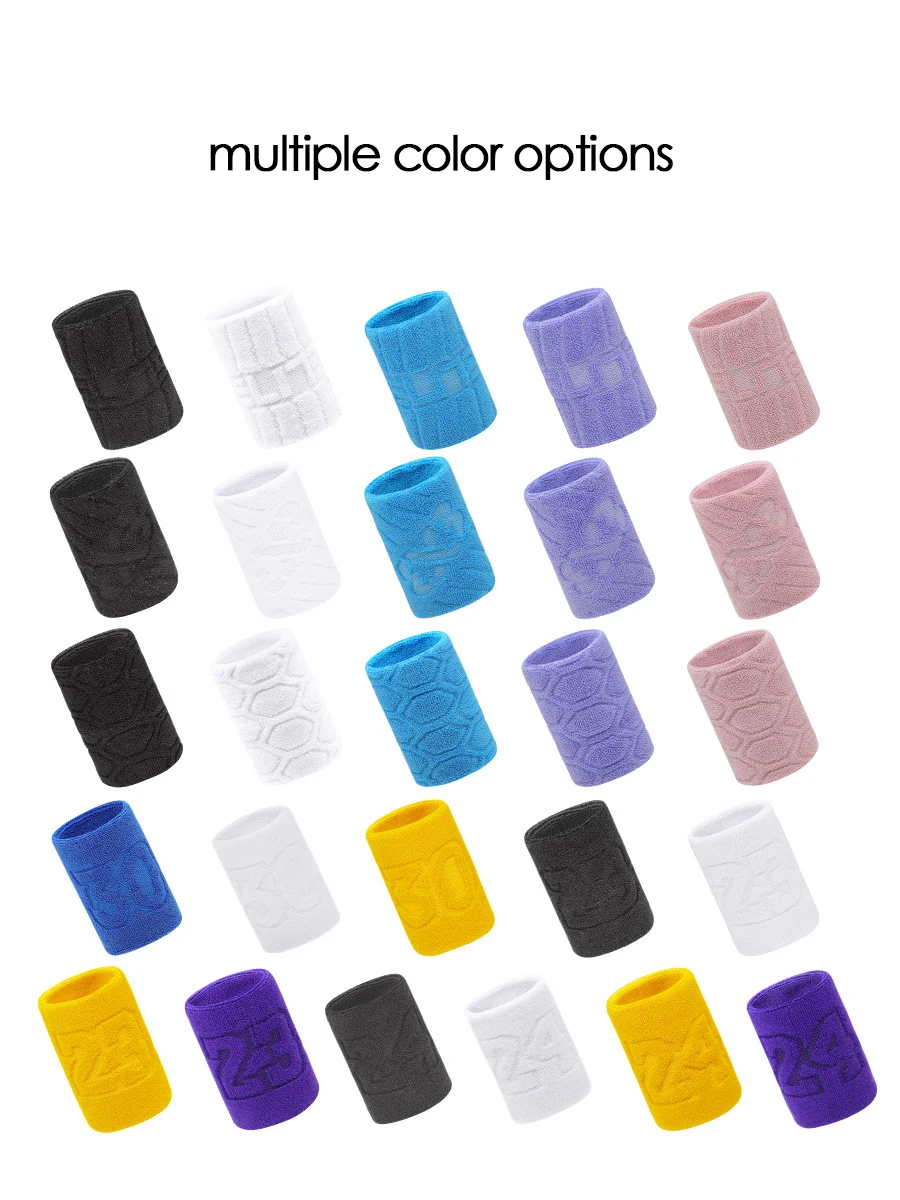 Breathable Wrist Hand Towel Sweat-Absorbent Band Wristband Wholesale Hot Sale Custom Logo Comfortable Tennis Sweatband