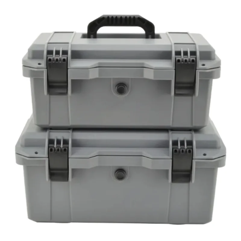 Portable Container 2 Layers Tools Case Detachable 19 Inch Plastic Tool Box Storage With Handle Two Layer Tray Kit Toolbox