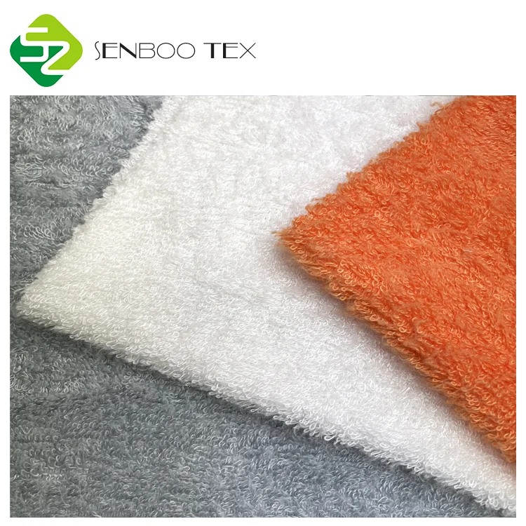 OEKO-TEX 100 bamboo rayon interlock towel fabric wholesale for diaper/hooded towel