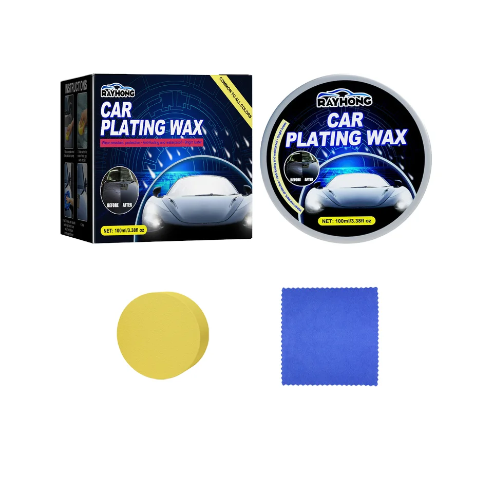 100ml Car Plating Wax Wear Resistant Protective Car Crystal Coating Auto Body Surface Waxing Polishing Maintenance Wax