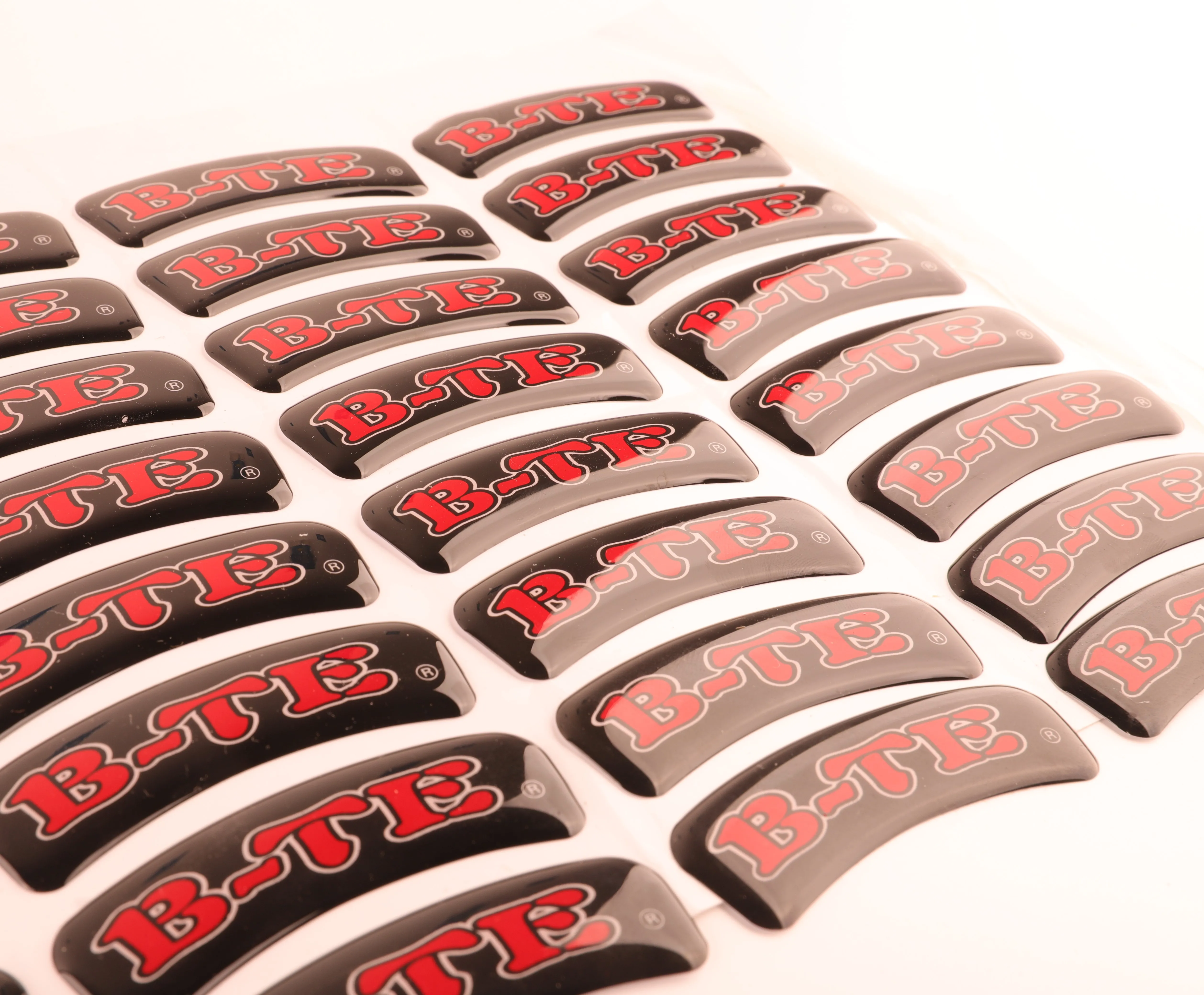 Прозрачные виниловые наклейки 3D из эпоксидной смолы, размер под заказ