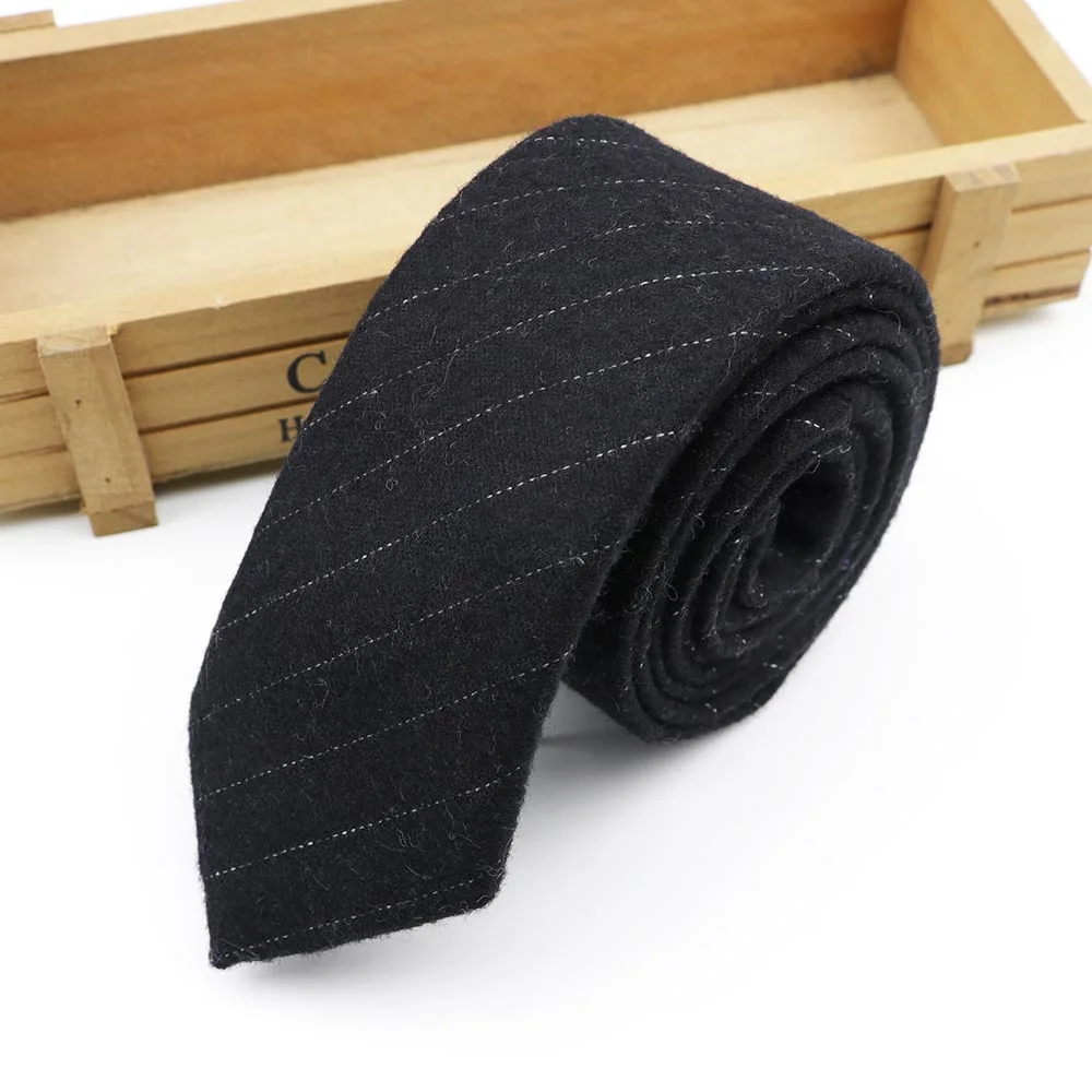 Европейский мужской галстук из шерсти и полиэстера, узкий галстук в полоску, повседневный галстук-бабочка в клетку, галстук в английском стиле, ширина 6 см