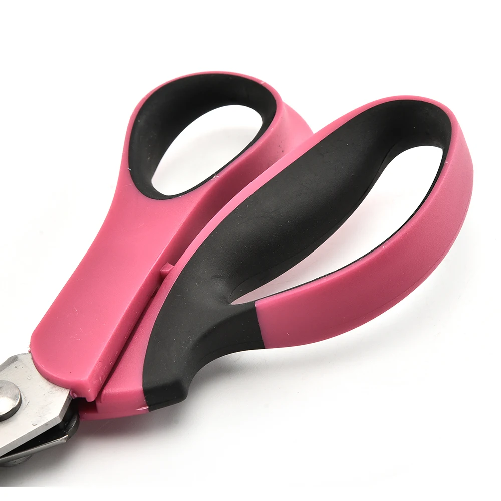 9Inch Fabric Dress Tailor Pinking Shears Professional Handheld Dressmaking Zig Zag Sewing Scissors