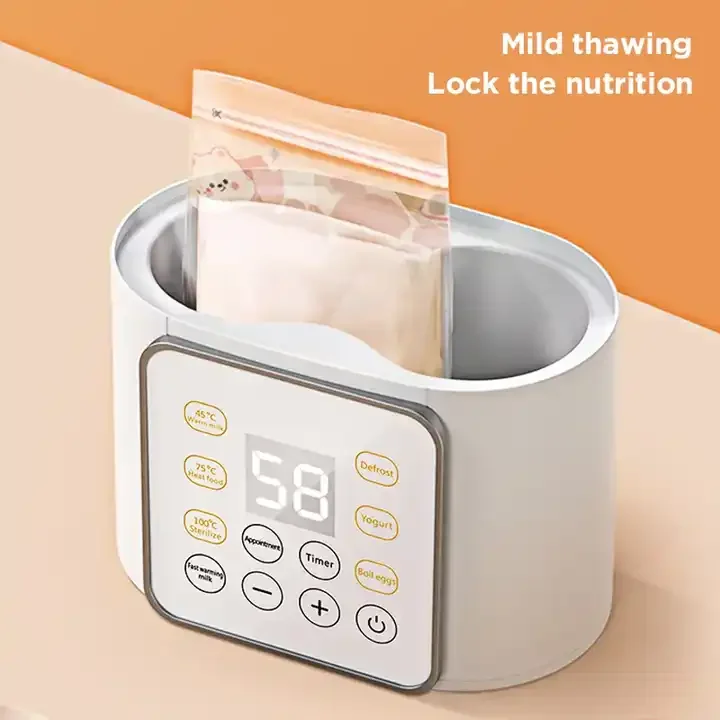 BPA Free PP Baby Breast milk Safe Efficient Baby Bottle Warmer with LCD Screen