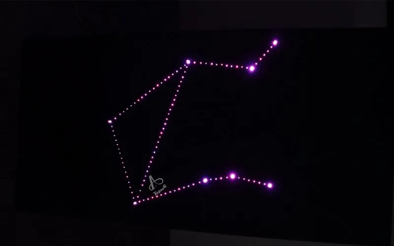 LED Fiber Optic Light Panel Starry Sky Panel Star Light 60*60cm Polyester Acoustic Board LED Twinkle Shooting Star For Home Deco