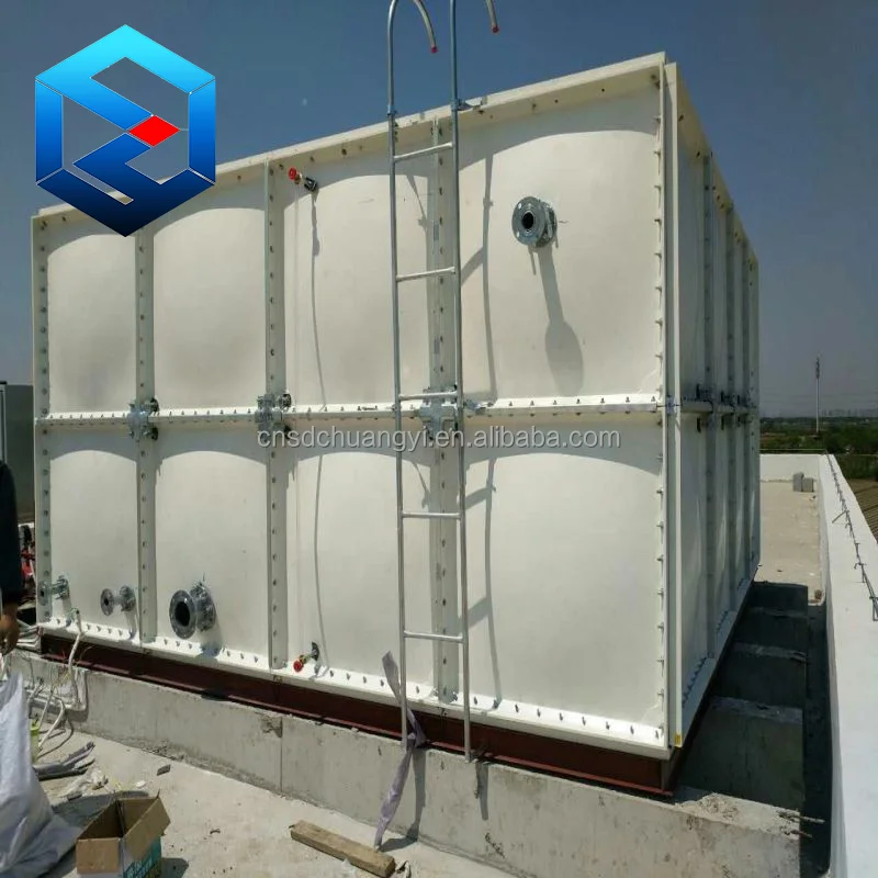 Excellent Quality 1x1.5m Panel Modular FRP Water Storage Tanks with Size 2*4*1.5